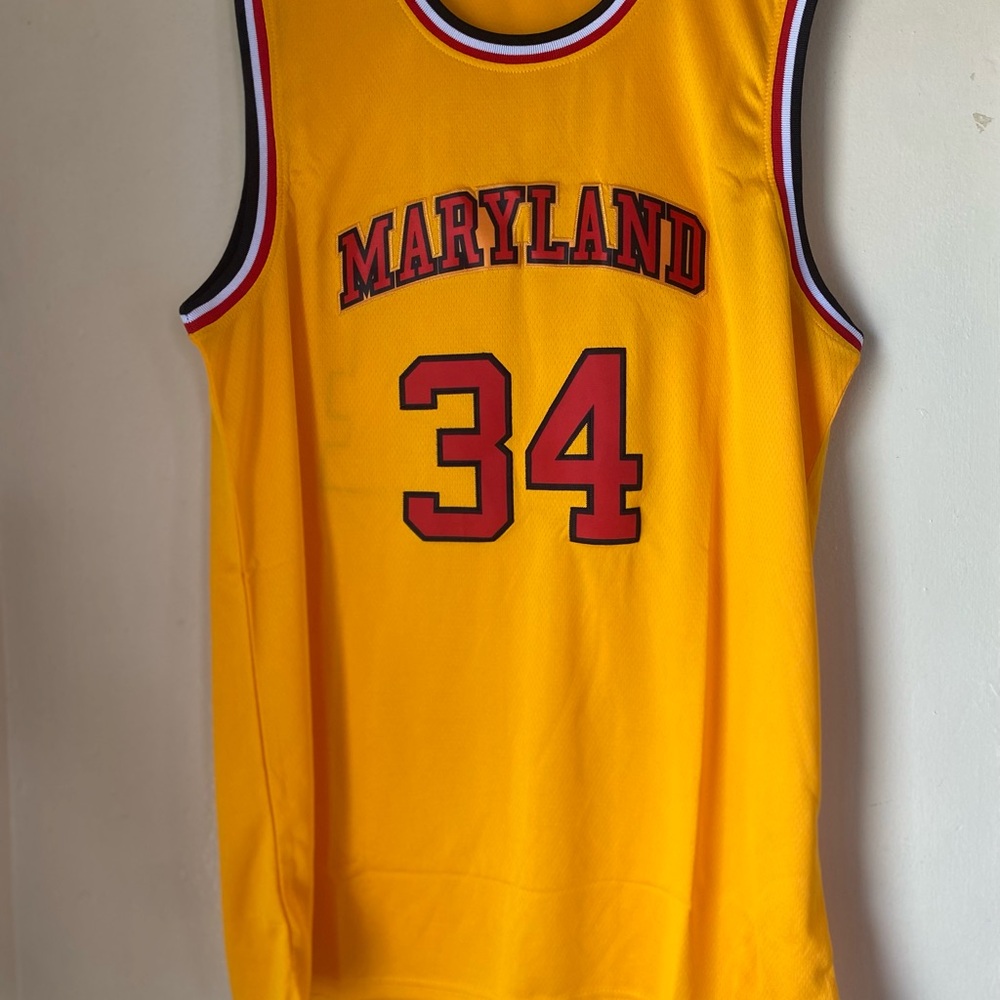 Len Bias Embroidered Maryland Terrapins College Basketball Jersey Custom